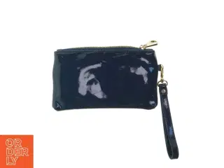 Blålakeret clutch (str. 19x11,5 cm)