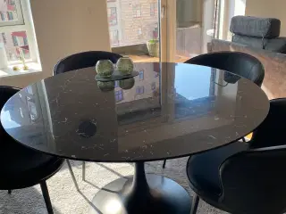 Spisebord Ø130 i marmor