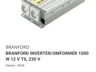 Omformer/converter bil/båd