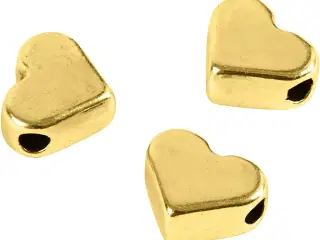 Ledperle, str. 5,5x7 mm, hulstr. 1 mm, forgyldt, 3stk./ 1 pk.