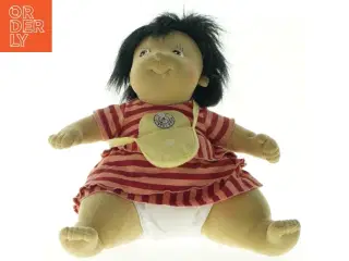 Rubens barn dukke med stribet kjole (str. 40 cm)