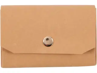 Elegant Lys Brun Læderpapir Pung med 3 Rum