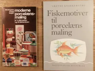 2 bøger om porcelænsmaling