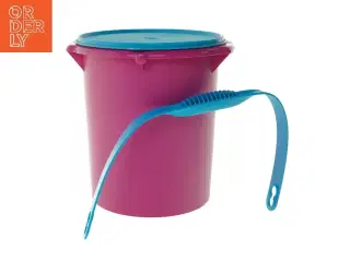 Ny Tupperware spand med låg og håndtag fra Tupperware (str. Ø 23,5 cm længde 27 cm)