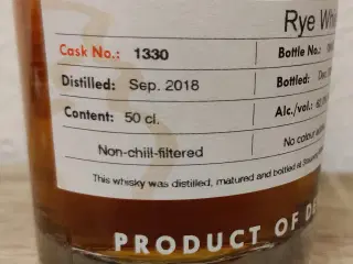 Stauning Rye Whisky Private Cask Bottle