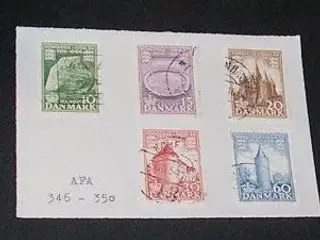 5 frimærker, Danmark