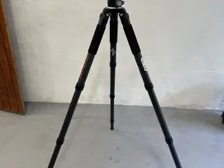 Carbon trippe med 55 mm kuglehoved 