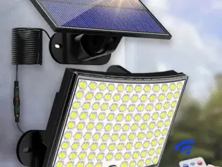 2 stk. Solpanel LED-lampe til indkørsler og haver