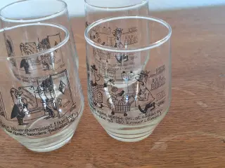 Retro drikkeglas 4 stk