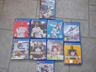 PS 4 spil sælges  65 kr stk og et ps 2 spil
