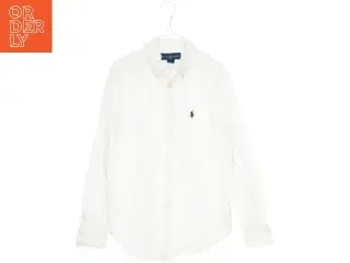Hvid skjorte med lange ærmer fra Ralph Lauren (str. 152)