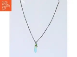 Halskæde med krystalvedhæng (str. 64 cm)