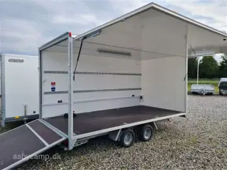 0 - Blyss Cargo FC2040HT m/ Rampe & Salgsklap   Sandwich Cargo trailer str. 400x200x190 cm med salgsklap Top kvalitet