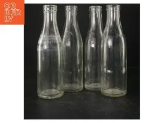 Mælkeflasker 50 cl, 4 stk (str. Ø. 4,5 cm. længde, 15,5 cm)