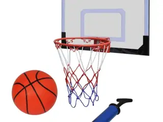 Mini-basketballkurv med bold og pumpe