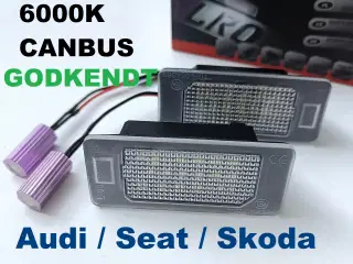 NY! 36 LED Nummerpladelys Audi / Skoda / Seat / VW