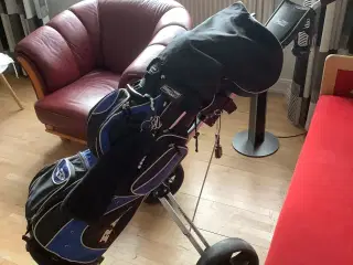 RAM forlænget golfsæt med bag og vogn