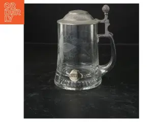 Ølkrus med låg (str. 15x10 cm)