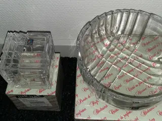1 sæt Krystalglas Skål og Bonbonniereglas