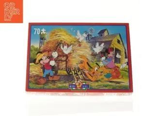 Brugt 70-brikker puslespil med Disney motiver fra Mickey For Kids (str. 23 x 32,5 cm)