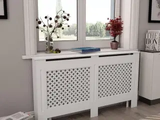 Radiatorskjuler MDF 152x19x81,5 cm hvid