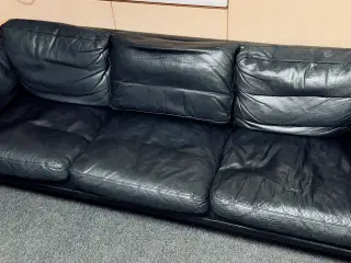 Elegant 3-personers sofa i læderlook