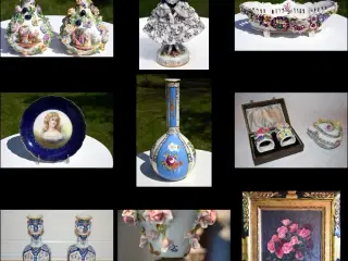 Antiques and modern pictures