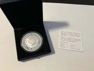 10 Kroner HC Andersen "Den Lille Havfrue" 1 oz Sølvmønt