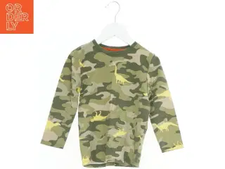 Camouflage-farvet langærmet t-shirt med dinosaur-print fra Little Kids (str. 110)