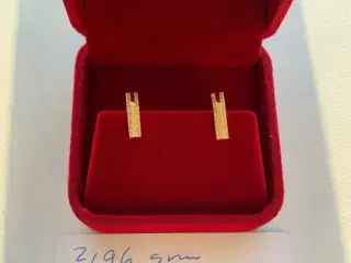 Øreringe 21 karat ægte guld 