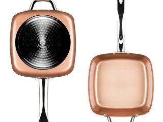 Copper 5 i 1 Multifunktionelt Stegepande Sæt Coppans 4 Dele