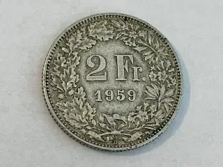 2 Francs Switzerland 1959