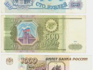 Pengesedler fra Rusland