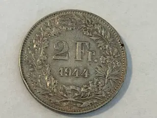 2 Francs Switzerland 1944