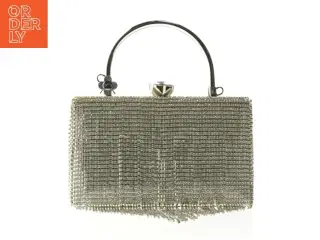 Aften clutch taske med rhinsten (str. 20x14 cm)