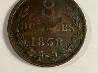 8 Doubles Guernsey 1858