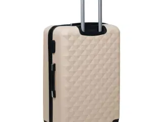 Kuffert sæt 3 dele hardcase ABS guldfarvet