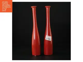 Røde dekorative vaser (str. 31 x 6 cm)