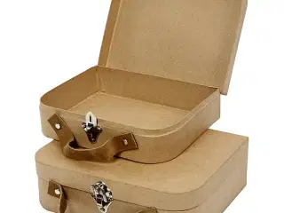 Kufferter, str. 25,5x20x8+22,5x18x6,5 cm, 2stk./ 1 sæt