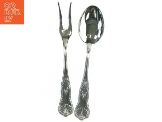 Serveringssæt med gaffel og ske (str. 26 cm)