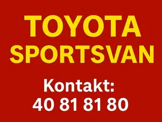 Sportsvan købes