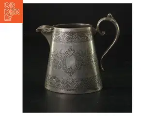Antik Tin flødekande (str. H. 10 cm)