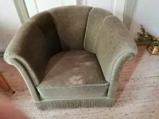 Lænestol (2 Lette stol med Velourbetræk)