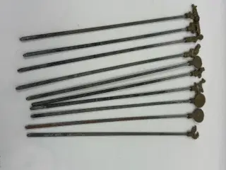 Vintage kebabspyd / spyd med messing top