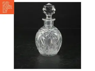Krystal karaffel med prop (str. Ø 9 cm. længde, 17 cm)