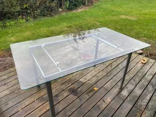 Spisebord glas bordplade