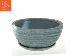 Keramisk plantepotte med underskål (str. 22x19 cm)