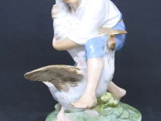 Royal Copenhagen Porcelænsfigur Dreng med gæs