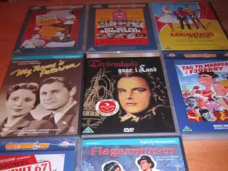 8 stk. Sjove DANSKE FILM.