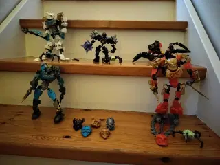Fem Bionicle figurer 